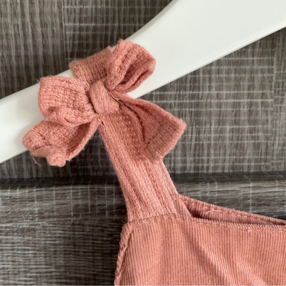 🌸2 for $25🌸 Zara pink fine-walled corduroy romper - Picture 3 of 8